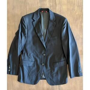 Men’s Linea Uomo Black Wool Blend Blazer Size 36S